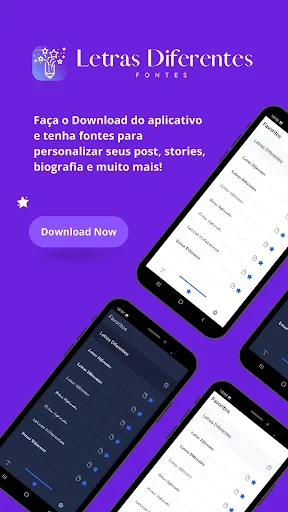 Letras Diferentes ডাউনলোড করুন – Instagram ও WhatsApp এর জন্য স্টাইলিশ ফন্ট - Screenshot 1