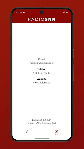 Radio SNR অ্যাপ ডাউনলোড করুন – স্ক্যান্ডারবর্গ রেডিও শুনুন বিনামূল্যে - Screenshot 1