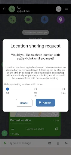 Sylk Mobile ডাউনলোড করুন – নিরাপদ ও ওপেন সোর্স মেসেঞ্জার - Screenshot 6