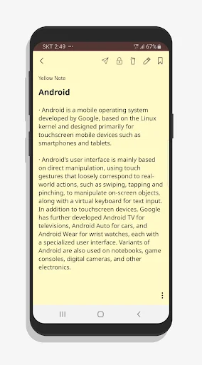 YellowNote ডাউনলোড করুন – সেরা হলুদ নোটপ্যাড অ্যাপ - Screenshot 3