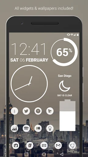Light Void Pro – White Icons ডাউনলোড করুন – সেরা মিনিমালিস্ট আইকন প্যাক - Screenshot 1
