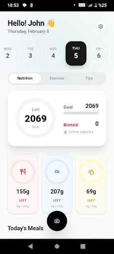 Calorie Tracker ডাউনলোড করুন – AI এর মাধ্যমে ক্যালোরি ট্র্যাক করুন - Screenshot 1