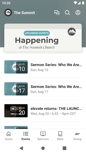 The Summit Church NWA অ্যাপ ডাউনলোড করুন – আধ্যাত্মিক উন্নতির জন্য সেরা মাধ্যম - Screenshot 2