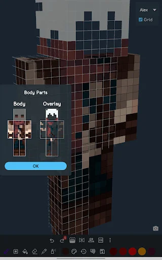 Minecraft-এর জন্য 3D Skin Editor ডাউনলোড করুন – সেরা মোবাইল স্কিন এডিটর - Screenshot 20