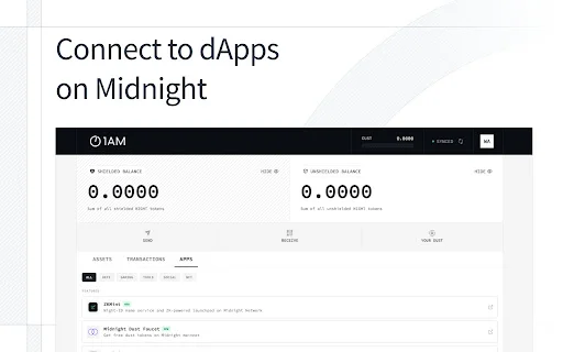 1AM ডাউনলোড করুন – Midnight Network-এর জন্য সেরা ক্রিপ্টো ওয়ালেট - Screenshot 5