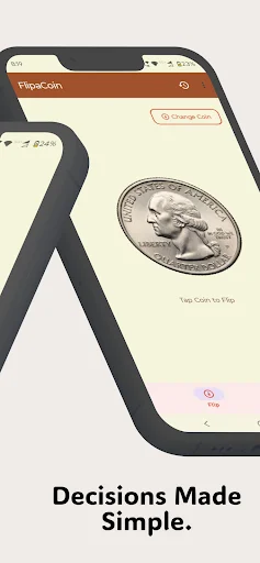 Flip a Coin ডাউনলোড করুন – কয়েন টস ও স্পিন হুইল অ্যাপ - Screenshot 2