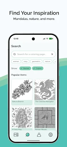 Colorista: Adult Coloring Book ডাউনলোড করুন – সেরা কালারিং অ্যাপ - Screenshot 2