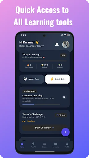 EduMate Africa ডাউনলোড করুন – এআই চালিত শিক্ষা ও কুইজ অ্যাপ - Screenshot 1