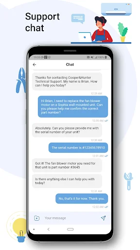 Cooper&Hunter Tech Support ডাউনলোড করুন – লিমিটেড ওয়ারেন্টি রেজিস্টার করুন - Screenshot 4