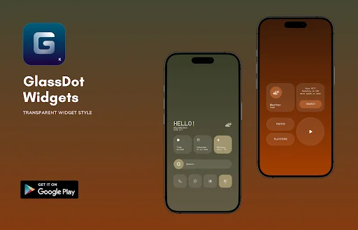 GlassDot Widgets For KWGT ডাউনলোড করুন – স্বচ্ছ উইজেট স্টাইল - Screenshot 4
