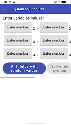 System of equations Solver ডাউনলোড করুন – লিনিয়ার ইকুয়েশন সমাধান - Screenshot 3