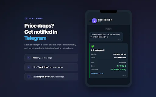 Lume — Price Tracker & Comparison ডাউনলোড করুন | সেরা শপিং অ্যাসিস্ট্যান্ট - Screenshot 3