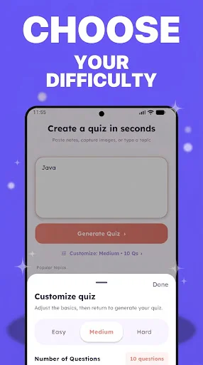 QuizGen: AI Quiz & MCQ Test ডাউনলোড করুন – সেরা কুইজ মেকার - Screenshot 4