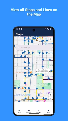 UIUC Bus ডাউনলোড করুন – CUMTD রিয়েল-টাইম বাস ট্র্যাকিং - Screenshot 5
