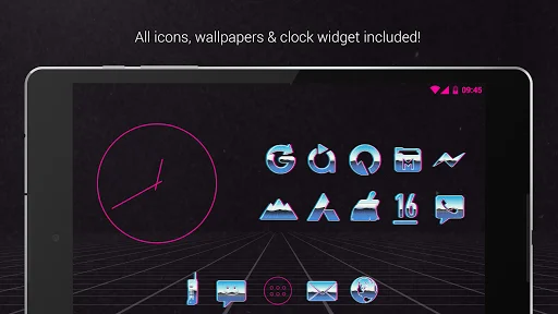 Rad Pack – 80’s Theme ডাউনলোড করুন – সেরা রেট্রো আইকন প্যাক - Screenshot 7