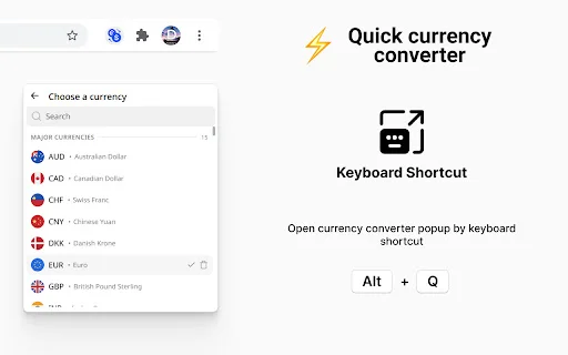QuickCConverter ডাউনলোড করুন – দ্রুততম কারেন্সি কনভার্টার এক্সটেনশন - Screenshot 3