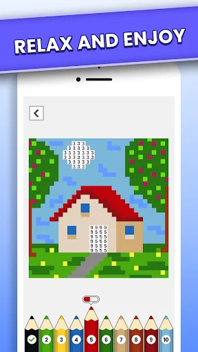 Pixel Art – Paint by Number ডাউনলোড করুন – সেরা পিক্সেল কালারিং গেম - Screenshot 1
