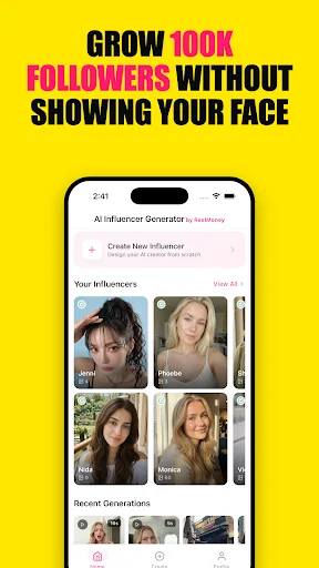 AI Influencer Generator ডাউনলোড করুন – সেরা AI ভিডিও মেকার - Screenshot 1