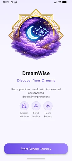 DreamWise ডাউনলোড করুন – AI ভিত্তিক স্বপ্নের ব্যাখ্যা ও ডায়েরি - Screenshot 1
