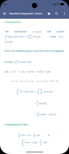 Calculus Quick Reference ডাউনলোড করুন – সেরা ক্যালকুলাস গাইড - Screenshot 7
