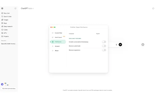 Download ChatShell: Export ChatGPT to PDF, DOCX & Markdown - Screenshot 3