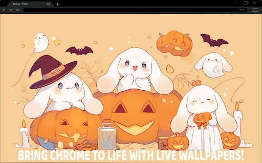 Halloween Cinnamoroll Live Wallpaper ডাউনলোড করুন – সেরা কিউট থিম - Screenshot 1