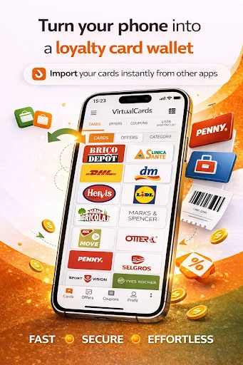 VirtualCards ডাউনলোড করুন – সেরা ডিজিটাল লয়্যালটি কার্ড ওয়ালেট - Screenshot 1