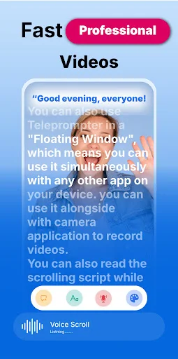 Teleprompter for Video ডাউনলোড করুন – প্রফেশনাল ভিডিও রেকর্ড করুন - Screenshot 5