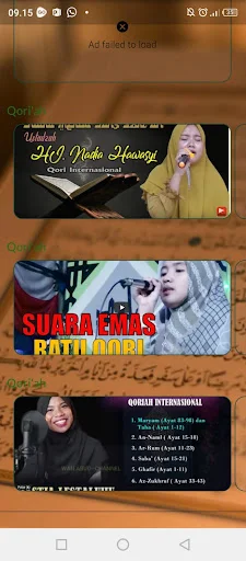 Qoriah Putri Internasional ডাউনলোড করুন – সেরা কোরআন তেলাওয়াত - Screenshot 7