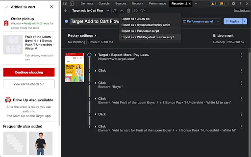 WebPageTest Recorder ডাউনলোড করুন – ওয়েব পারফরম্যান্স টেস্টিং - Screenshot 1