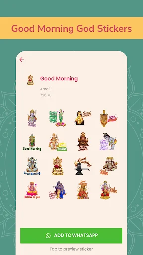 Hindu God Stickers WAStickerApps – সেরা ভক্তিপূর্ণ স্টিকার ডাউনলোড করুন - Screenshot 6