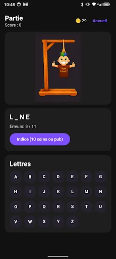 Pendu – Jeu de mots Direct ডাউনলোড করুন: সেরা হ্যাংম্যান গেম - Screenshot 4