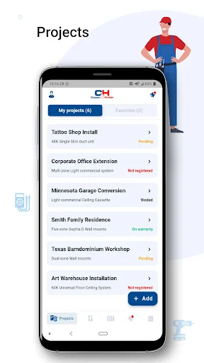 Cooper&Hunter Tech Support ডাউনলোড করুন – লিমিটেড ওয়ারেন্টি রেজিস্টার করুন - Screenshot 1