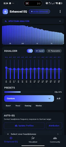 Enhanced EQ ডাউনলোড করুন – সেরা সিস্টেম-ওয়াইড ইকুয়ালাইজার ও বেস বুস্ট - Screenshot 2