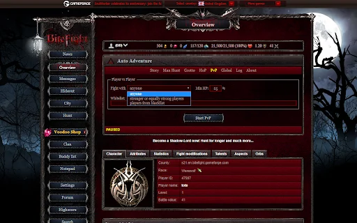 BiteFight Auto Adventure ডাউনলোড করুন – সেরা অটোমেশন টুল - Screenshot 3