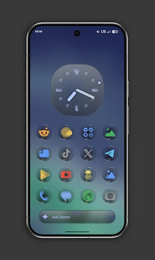Glassy Colors Icons ডাউনলোড করুন – সেরা গ্লাস ইফেক্ট আইকন প্যাক - Screenshot 2