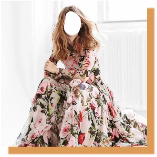 Girls Eastern Frock Photo Edit ডাউনলোড করুন – স্টাইলিশ লুক পান