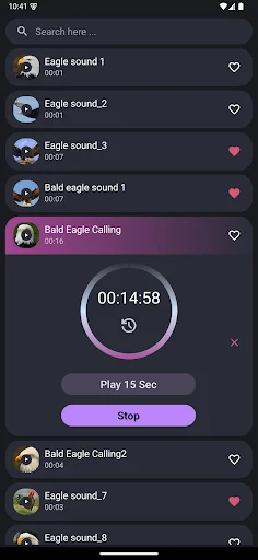 Eagle Sounds ডাউনলোড করুন – সেরা ঈগল সাউন্ড ও রিংটোন - Screenshot 2