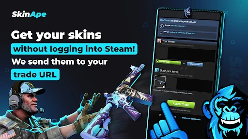 SkinApe CSGO ডাউনলোড করুন – বিনামূল্যে CS2 স্কিনস জিতুন - Screenshot 10