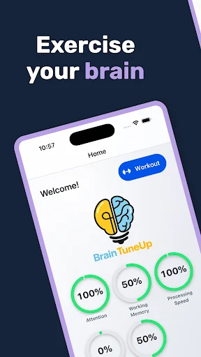 Brain TuneUp ডাউনলোড করুন – আপনার মস্তিষ্কের কার্যক্ষমতা বাড়ান - Screenshot 1