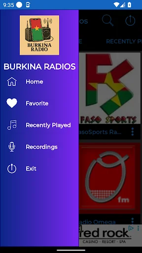 Burkina Radios + Recorder ডাউনলোড করুন – লাইভ রেডিও ও রেকর্ডিং - Screenshot 7