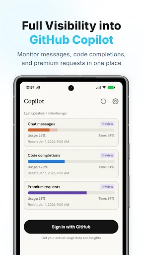 AI Usage ডাউনলোড করুন – Claude, Codex ও Copilot ট্র্যাকিং টুল - Screenshot 2