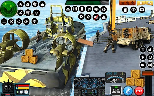US Army Hovercraft Simulator ডাউনলোড করুন – সেরা মিলিটারী গেম - Screenshot 11