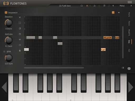 Flowtones ডাউনলোড করুন – অ্যান্ড্রয়েডের সেরা ভার্চুয়াল অ্যানালগ সিন্থেসাইজার - Screenshot 17