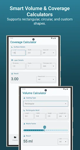 Resin Calculator ডাউনলোড করুন – রেজিন আর্ট হিসাব করার সেরা অ্যাপ - Screenshot 3