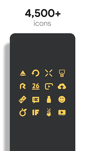 Amber CRT – Yellow Theme ডাউনলোড করুন – আইকন প্যাক ও উইজেট - Screenshot 1