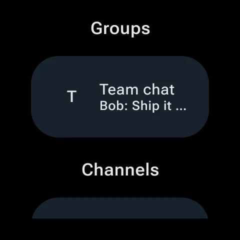 TeleWatch: Telegram Wear OS ডাউনলোড করুন – স্মার্টওয়াচে চ্যাট করুন - Screenshot 14