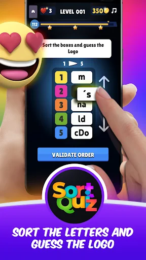 Logomania 3 Sort Quiz Words ডাউনলোড করুন – লোগো কুইজ গেম - Screenshot 17