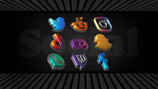 Auric Dark – 3D Icon Pack ডাউনলোড করুন – প্রিমিয়াম আইকন - Screenshot 10
