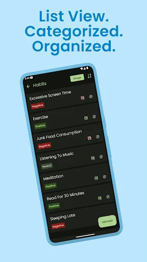 Habitmap ডাউনলোড করুন – আপনার অভ্যাস ট্র্যাকিং করার সেরা টুল - Screenshot 8